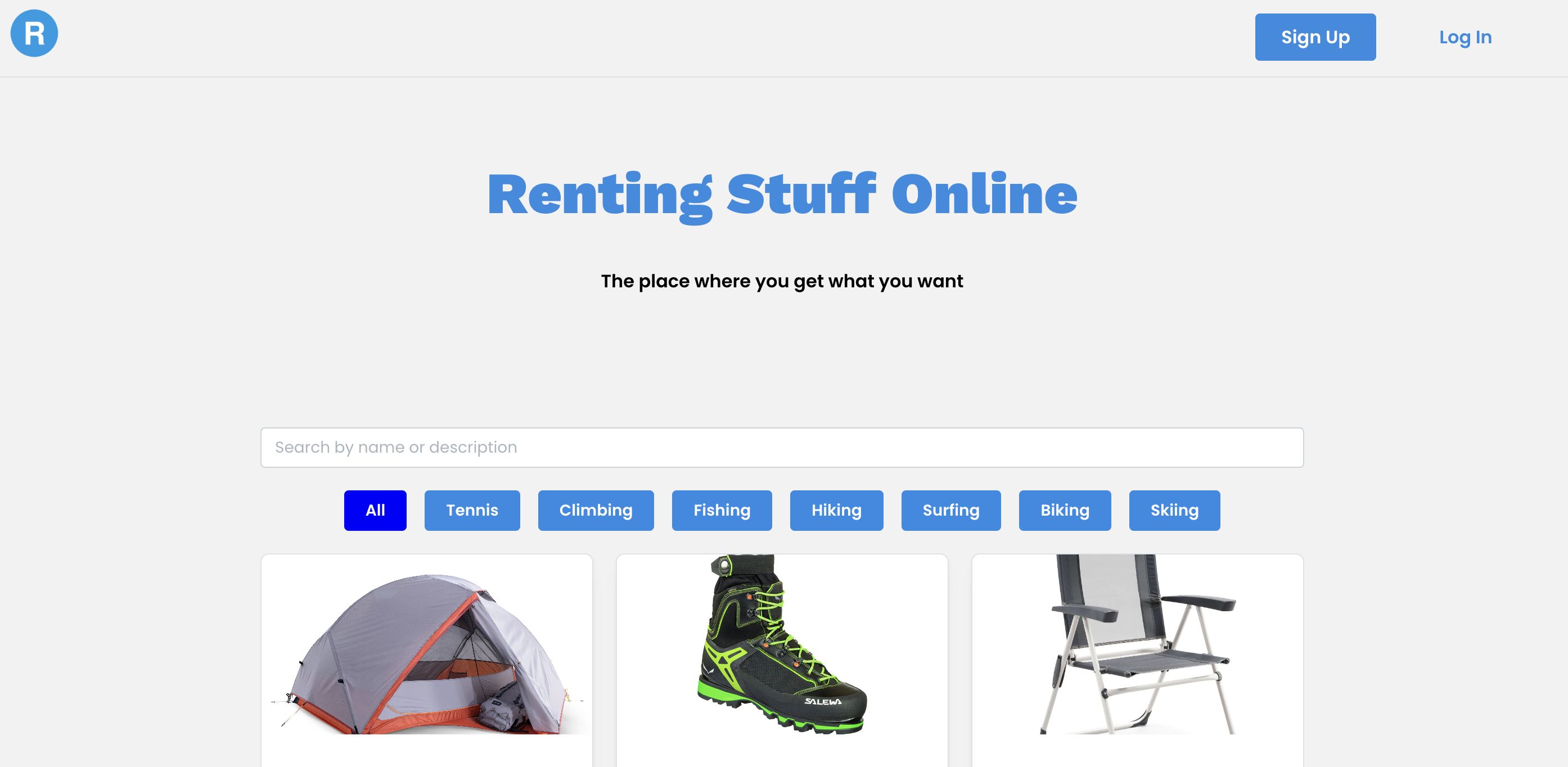 image of Renting Stuff Online project