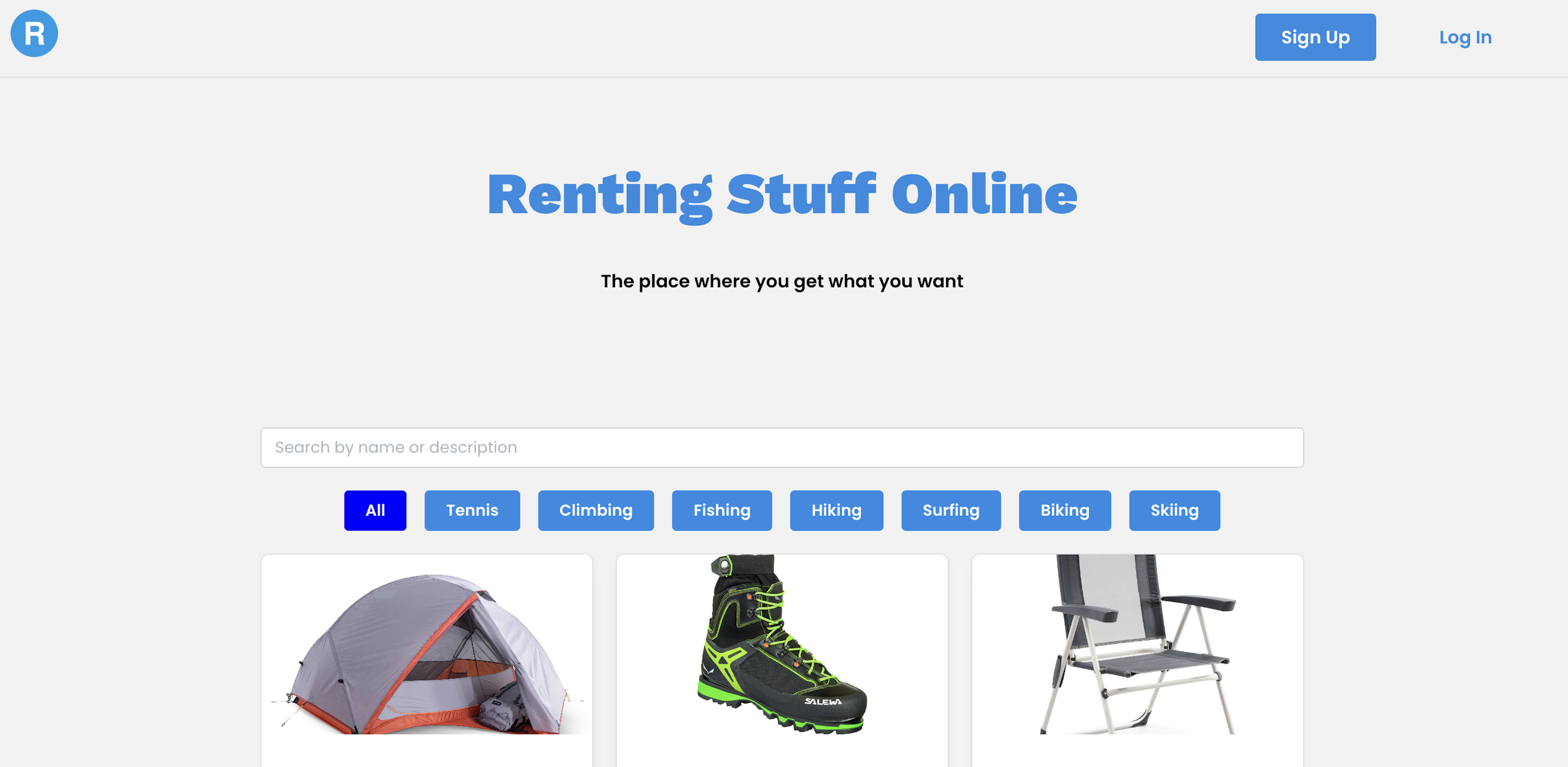 Renting Stuff Online